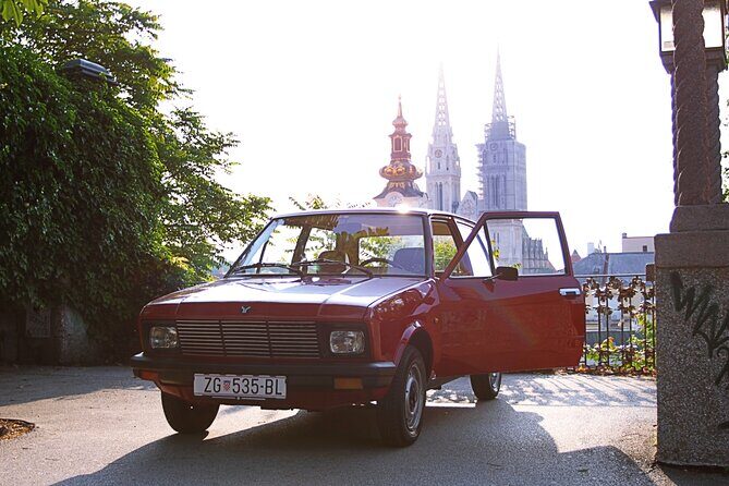 4-hour Private Zagreb & the Mountain Tour in a Yugo car - Central Zagreb highlights: parks, the Budapest-to-Zagreb art story, and King Tomislav