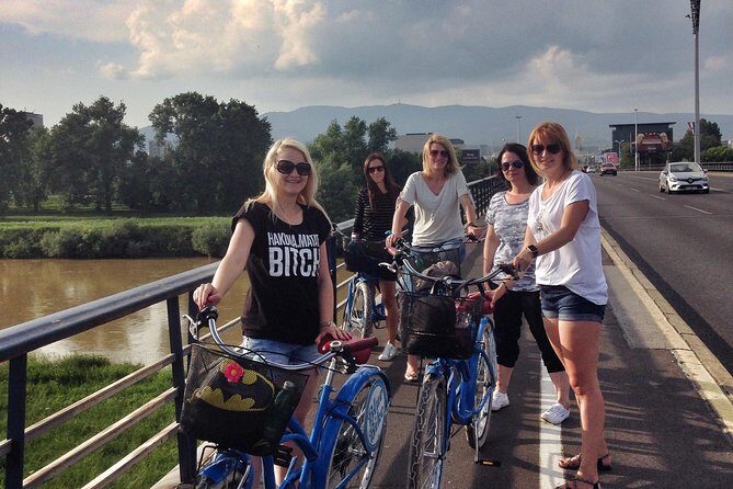 All of Zagreb Bike Tour - The Route in Real Life: Tesla, Yellow Walls, Archives, and the Sava