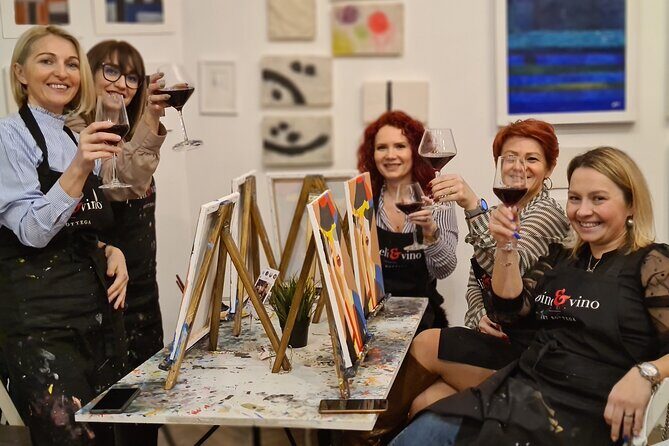 Painting party at Art Bottega - Paint & Wine Studio in Zagreb - Wine-Plus-Paint Social Energy: What the Vibe Is Really Like