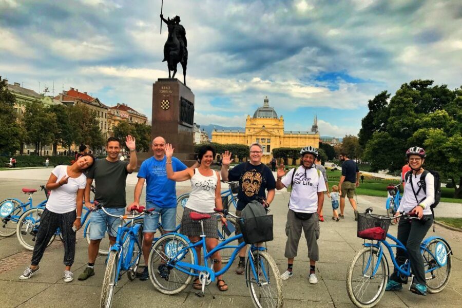 Zagreb: 2.5-Hour Highlights Bike Tour - Hidden city rhythm: parks, the Well of Life, and the Green Horseshoe