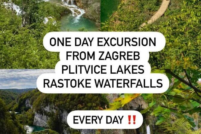 Zagreb to the PLITVICE MAGIC LAKES - 3+1 free or 6+1 free - Key highlights you should clock before you go